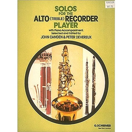 G. Schirmer Solo's for the Alto Recorder Player
