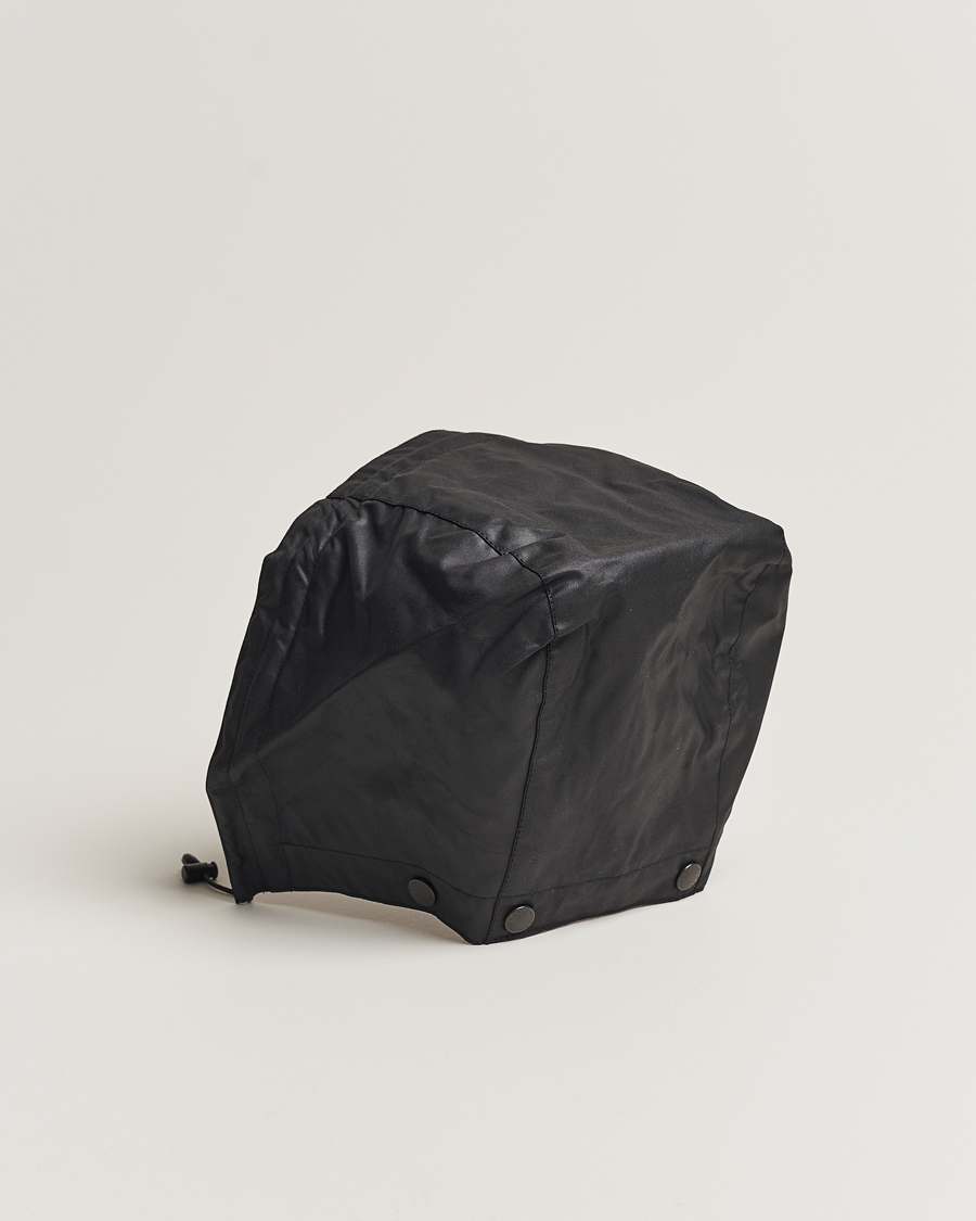 Barbour Lifestyle Waxed Cotton Hood Black