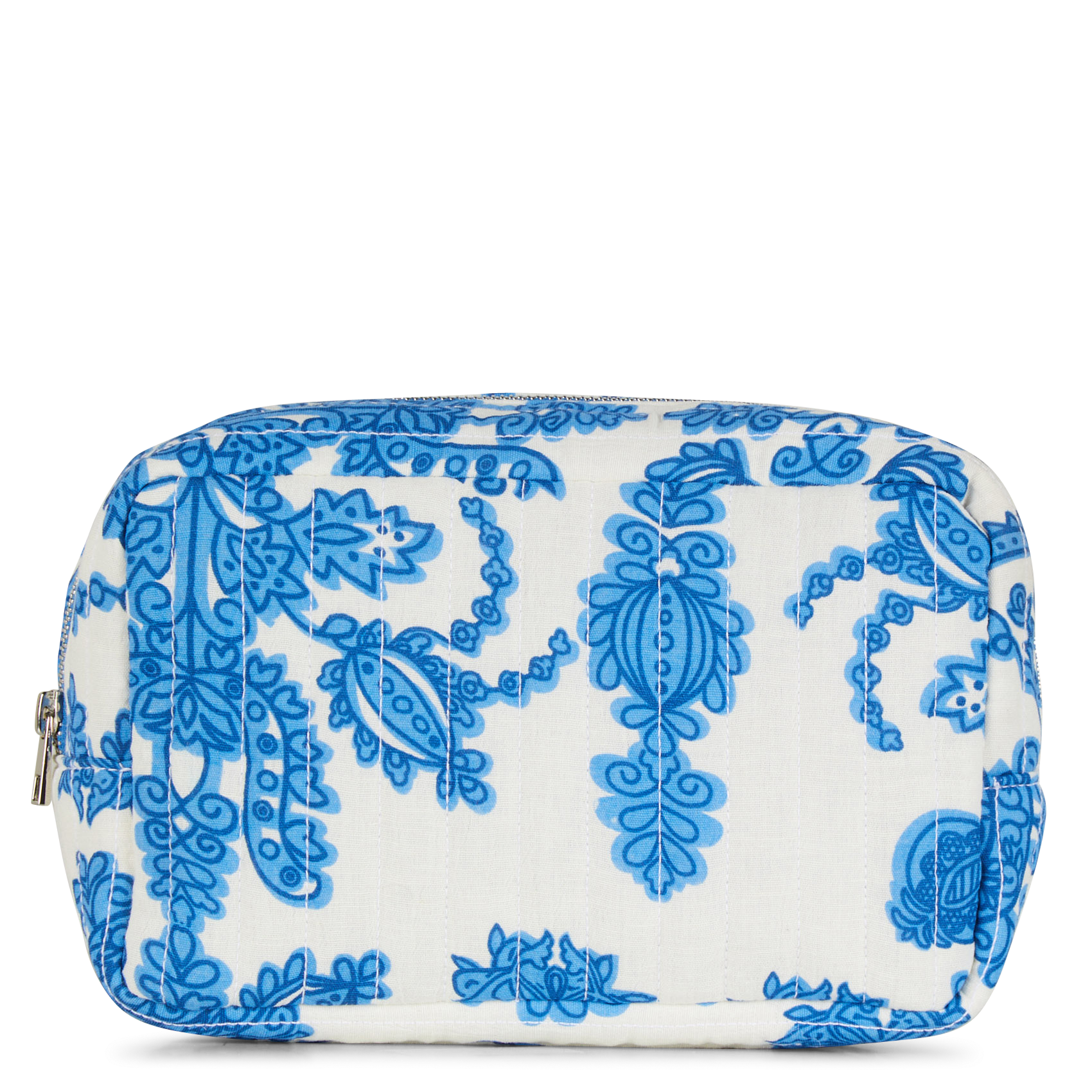 GLORIA - Trousse en coton imprimé | Bleu