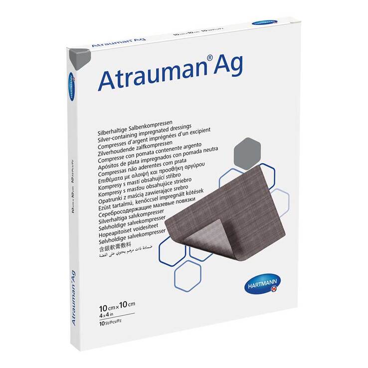 Atrauman Ag 10x10 cm steril Kompressen, 10 St
