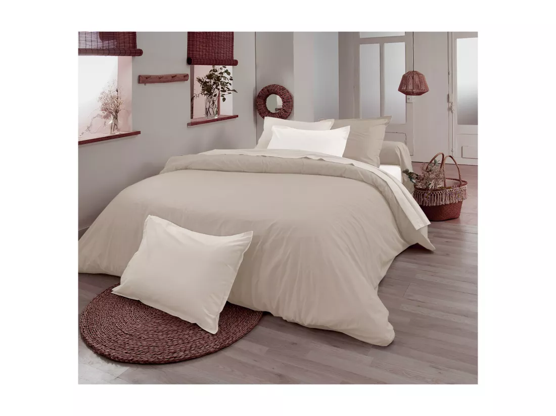 Taie de traversin en 100% coton biologique