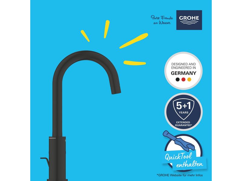 GROHE Küchenarmatur Start Mattschwarz Einhand-Spültischbatterie