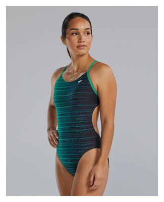Maillot de bain Tyr Durafast Elite Speedwarp Cutoutfit Vert Femme