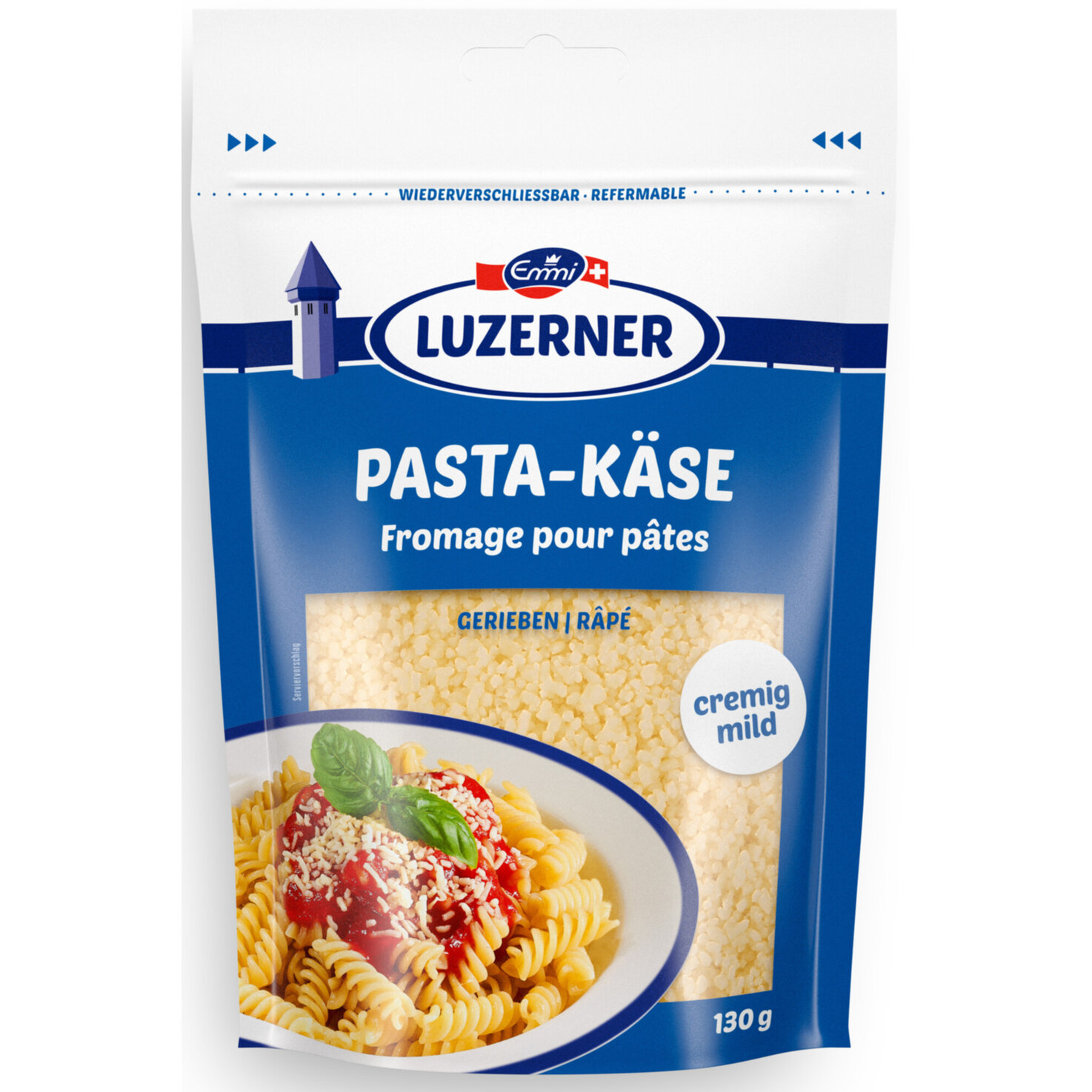 Emmi Luzerner Pastarahmkäse gerieben