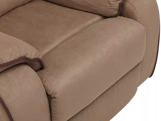 Fauteuil relax en microfibre HERNANI - Taupe