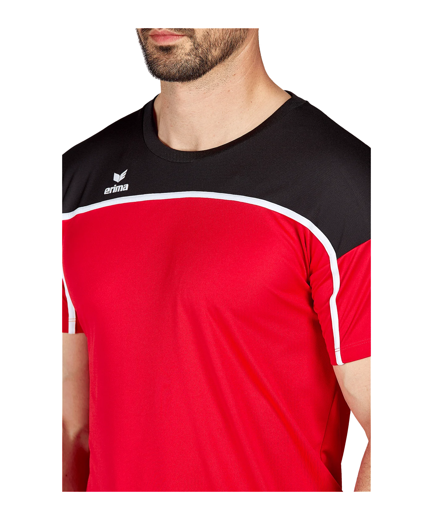 Erima Change by T-Shirt Rot Schwarz
