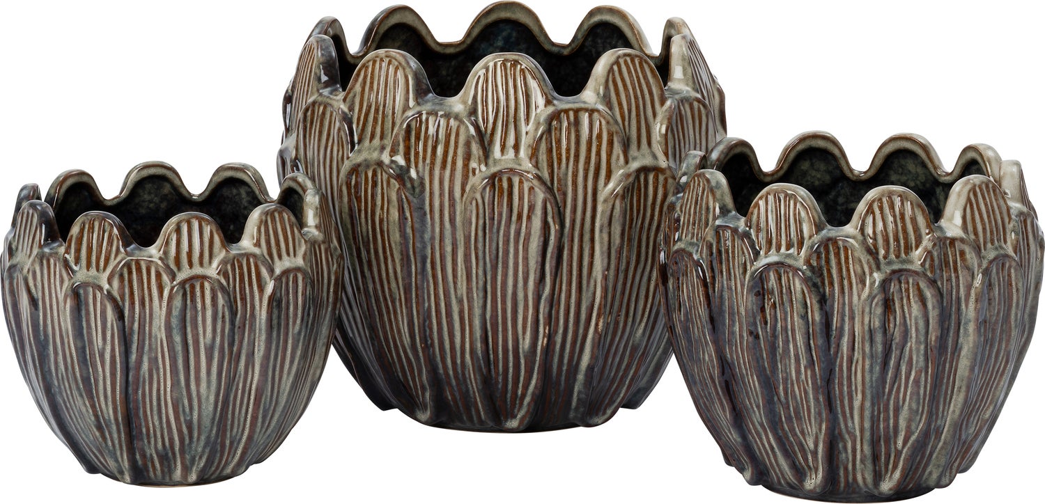 Intratuin bloempot Eevi bruin D 18,5 H 16 cm