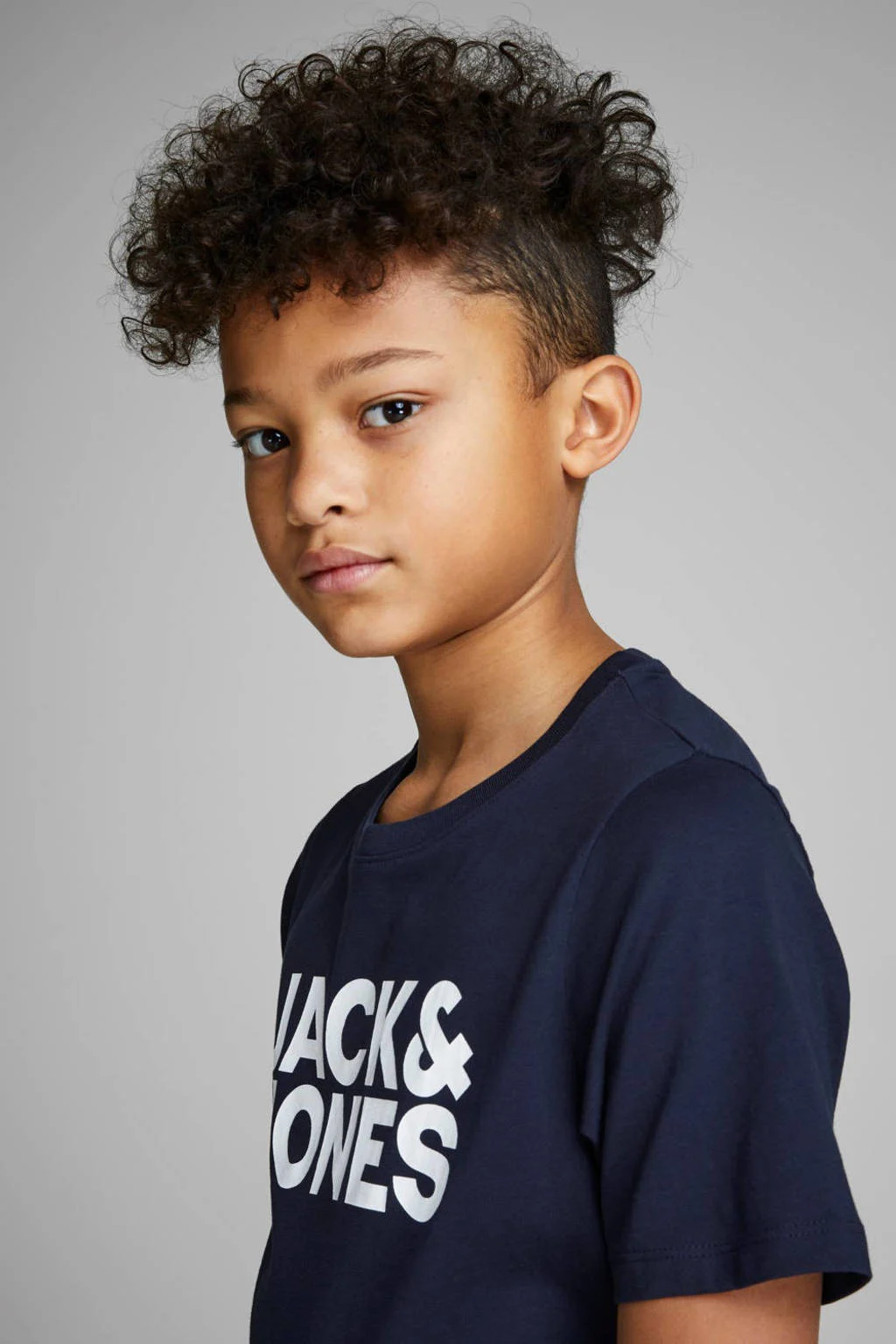 JACK & JONES T-shirt JJECORP met logo donkerblauw