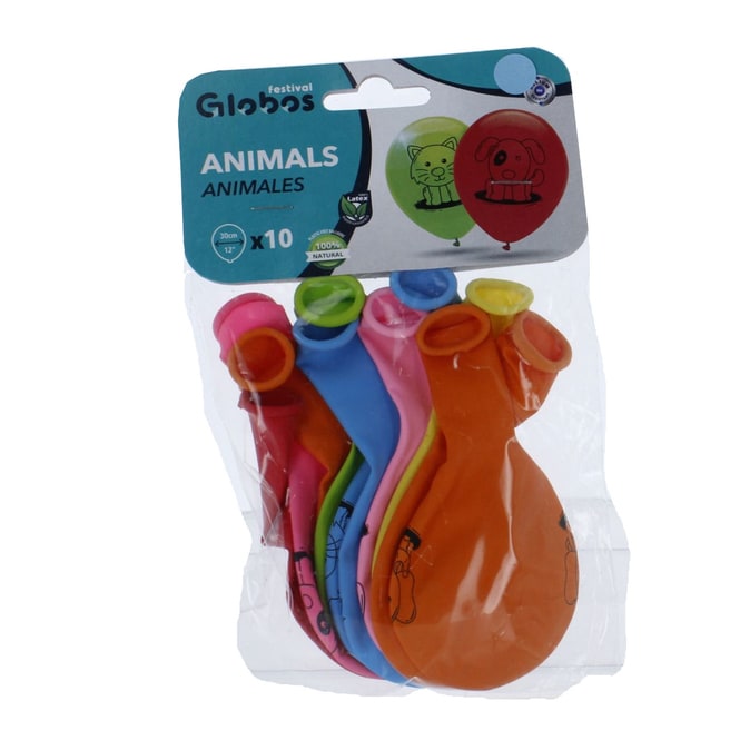 10 Luftballons - Tiere - ca. 30 cm
