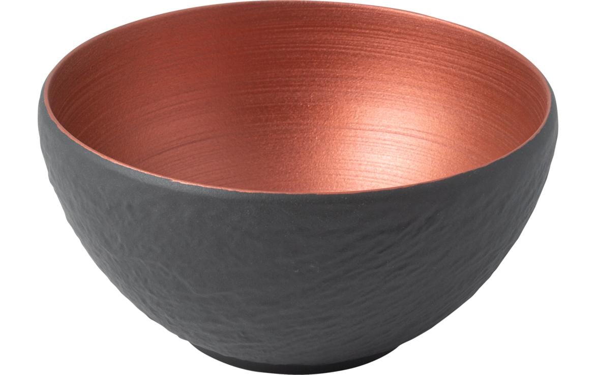 Schale Manufacture Rock Glow 14 cm, 4 Stück, Braun/Grau<br>Schalen aus Porzellan