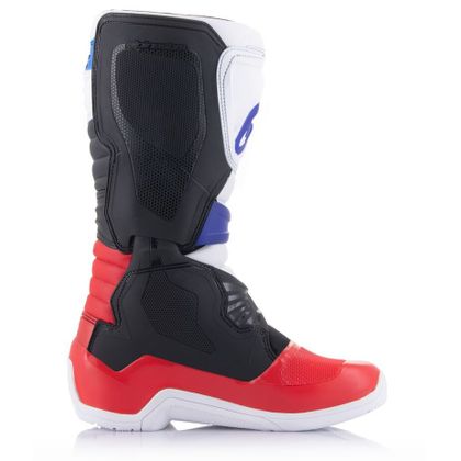 Bottes cross Alpinestars TECH 3 - WHITE / BRIGHT RED / DARK BLUE 2023 - Blanc / Rouge