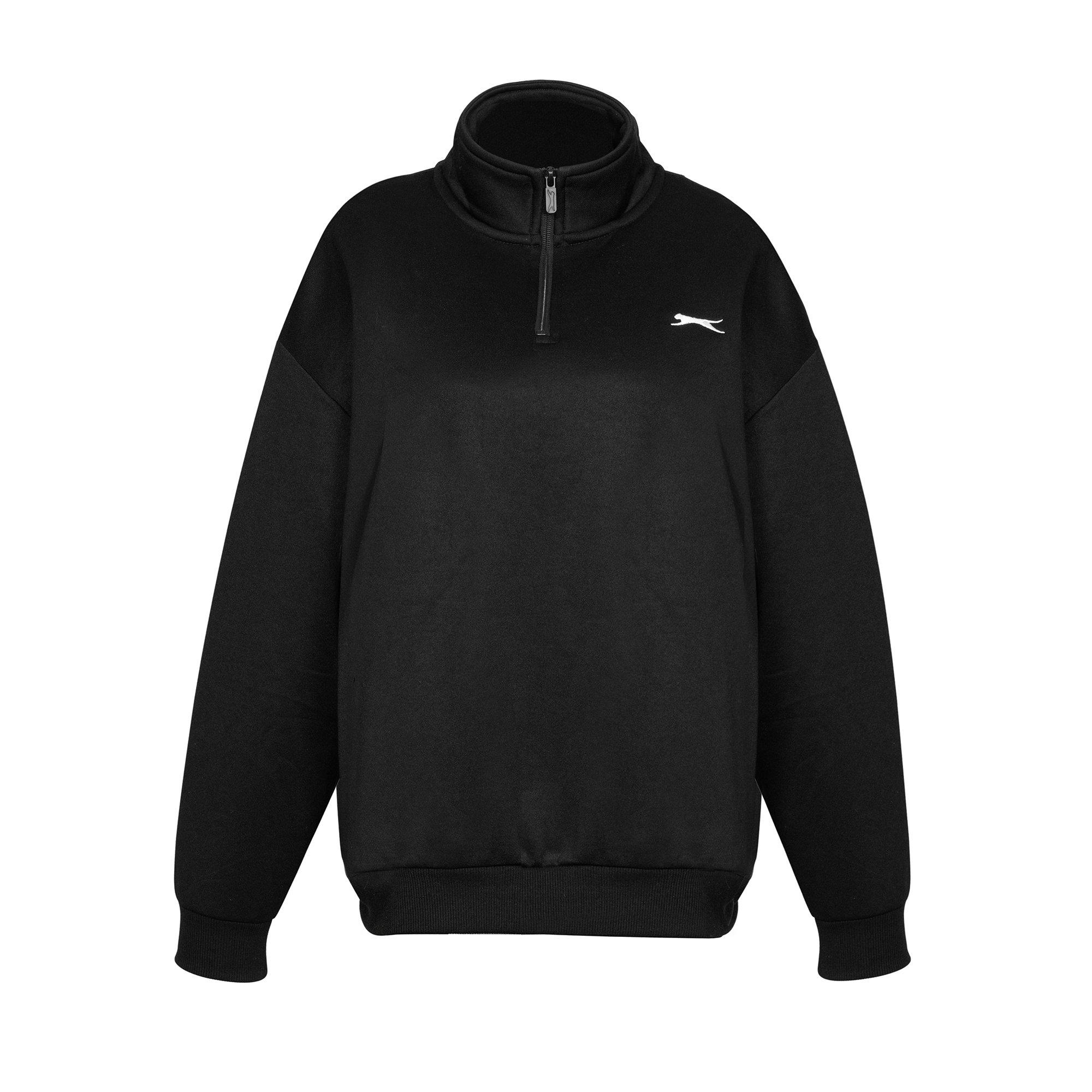 Slazenger Funnel Neck Quarter Zip Sweatshirt Womens