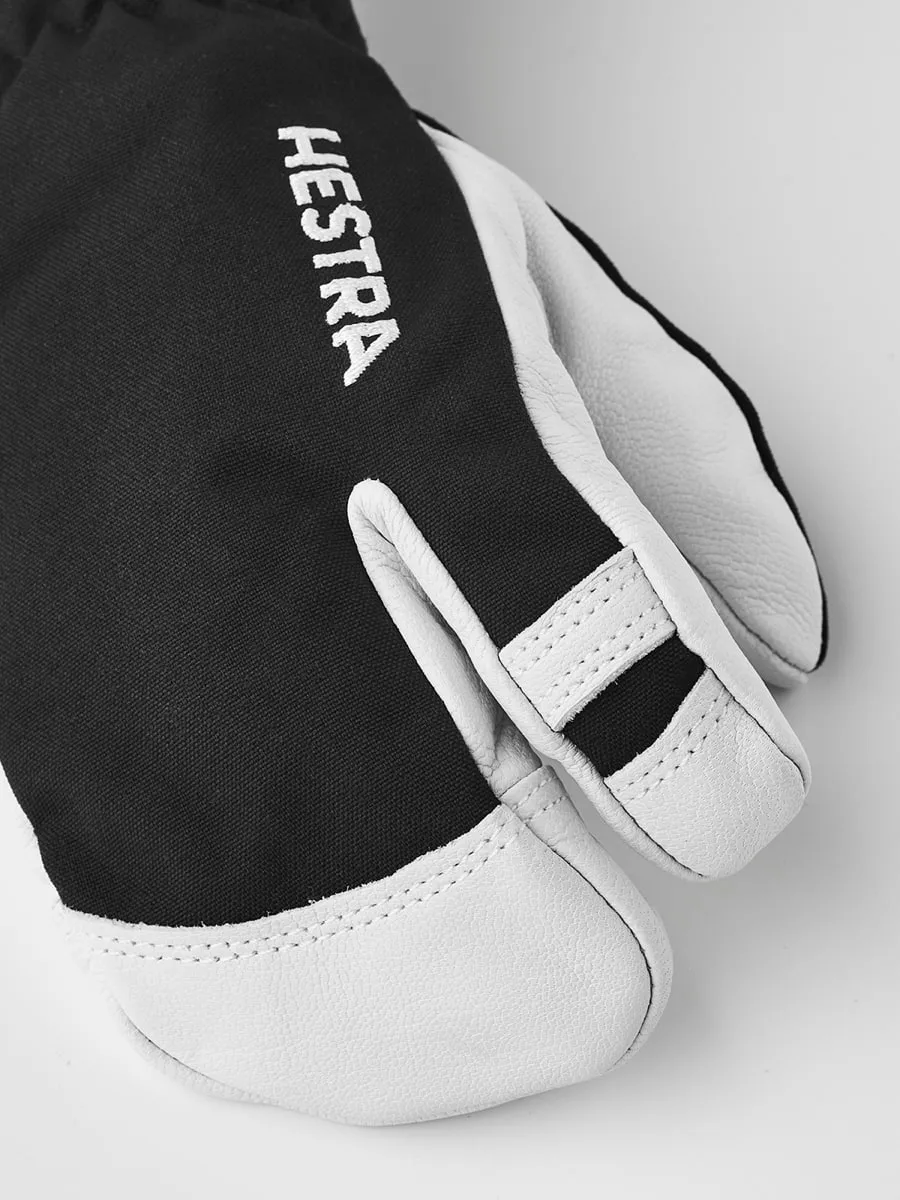 Hestra Army Leather Heli Ski Jr. - 3 Finger Black