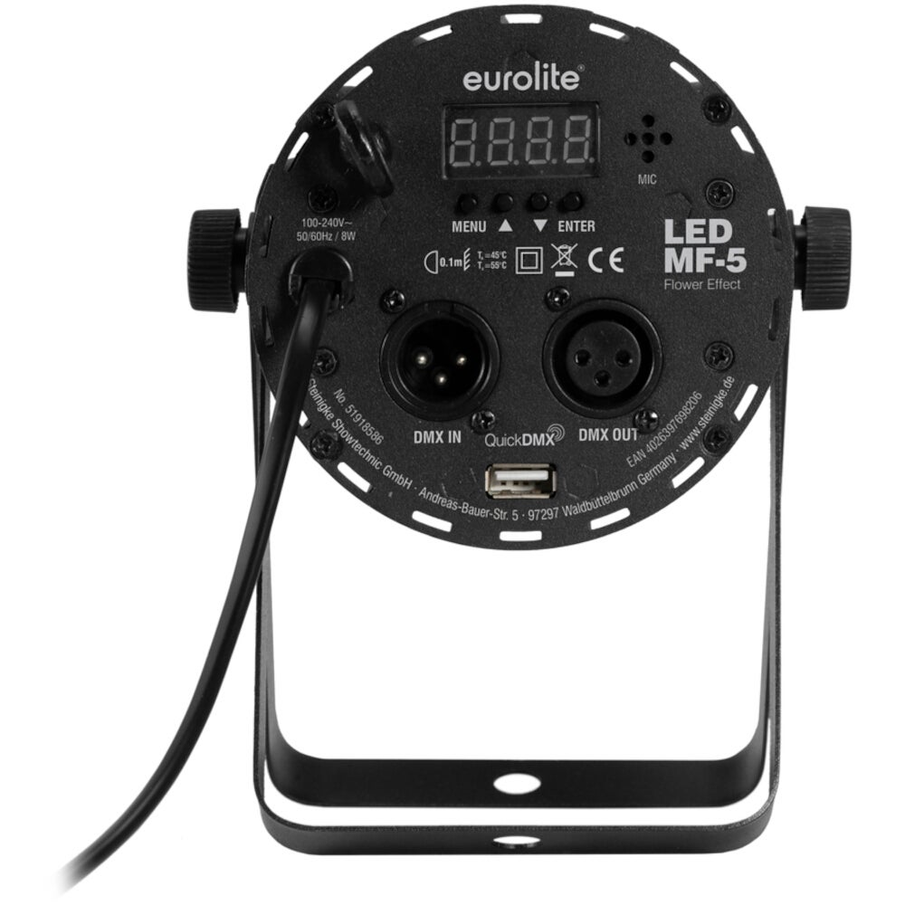 Eurolite LED MF-5 flower effect RGBWA met infrarood afstandsbediening