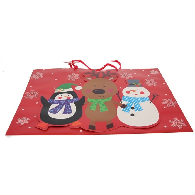 Geschenktasche Figuren - ca. 33 x 45,5 x 15 cm