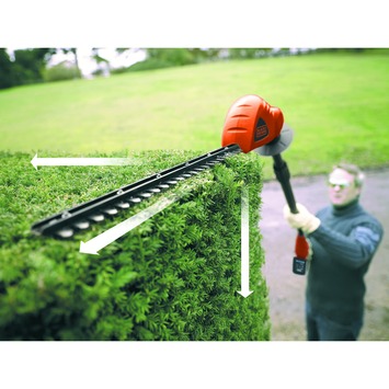 BLACK+DECKER 18V heggenschaar GTC1843L20 op steel 43cm incl. 2.0 Ah accu
