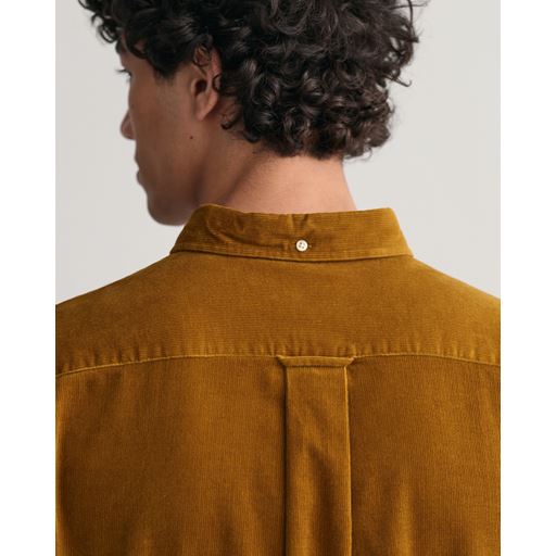 GANT Langærmet Fløjlsskjorte, Woody Brown, S