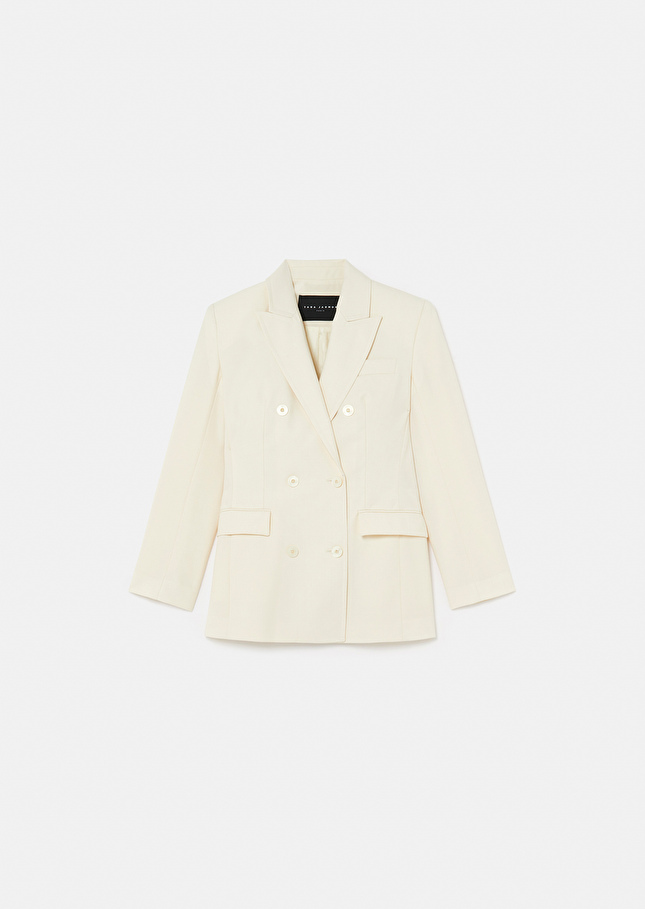 Veste Violaécrue en laine froide