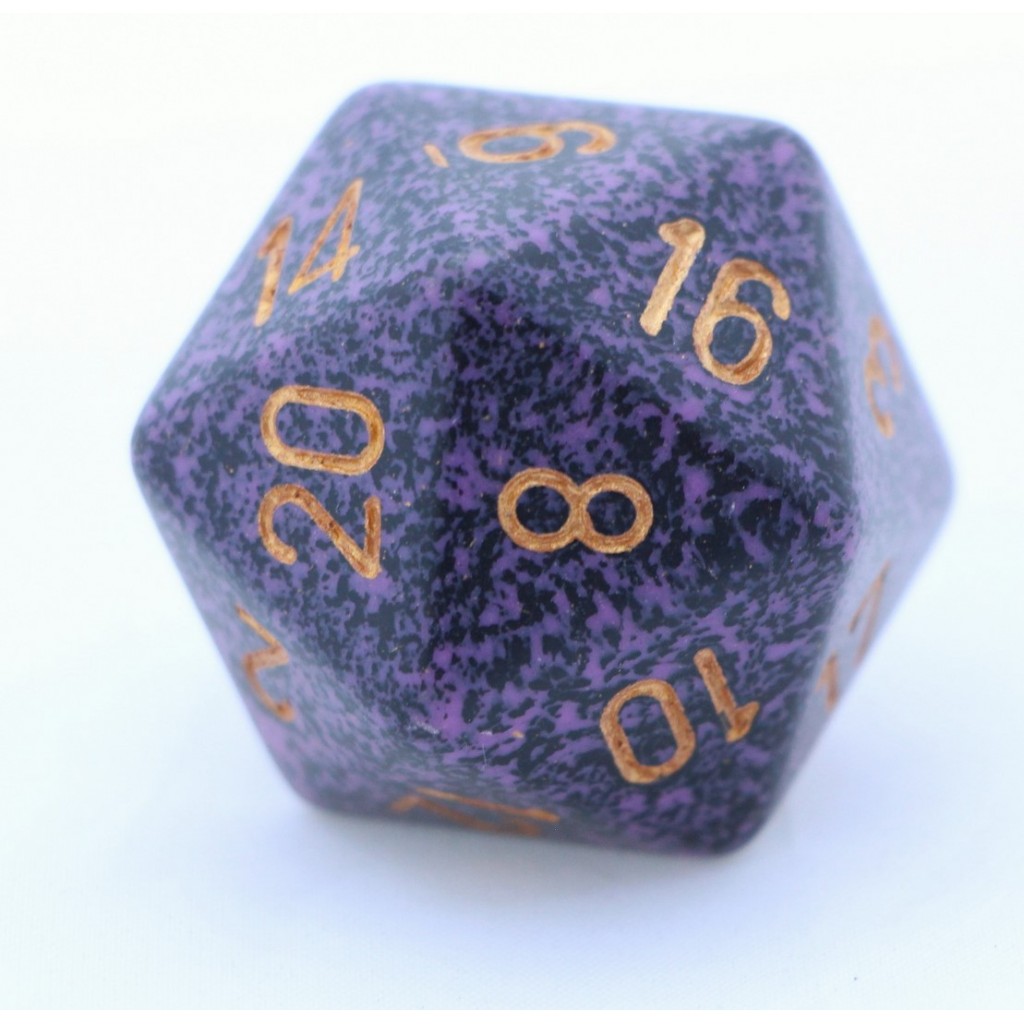Dé 20 Faces Speckled 34mm