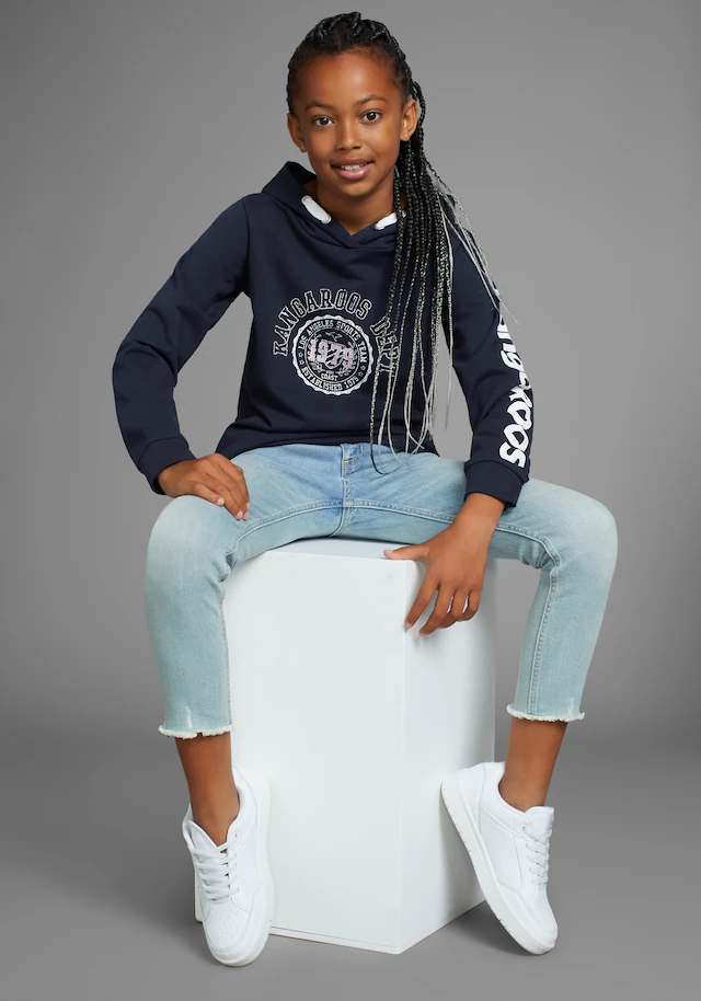 KangaROOS Kapuzensweatshirt »Logo-Print«, , in weicher Qualität für Mädchen