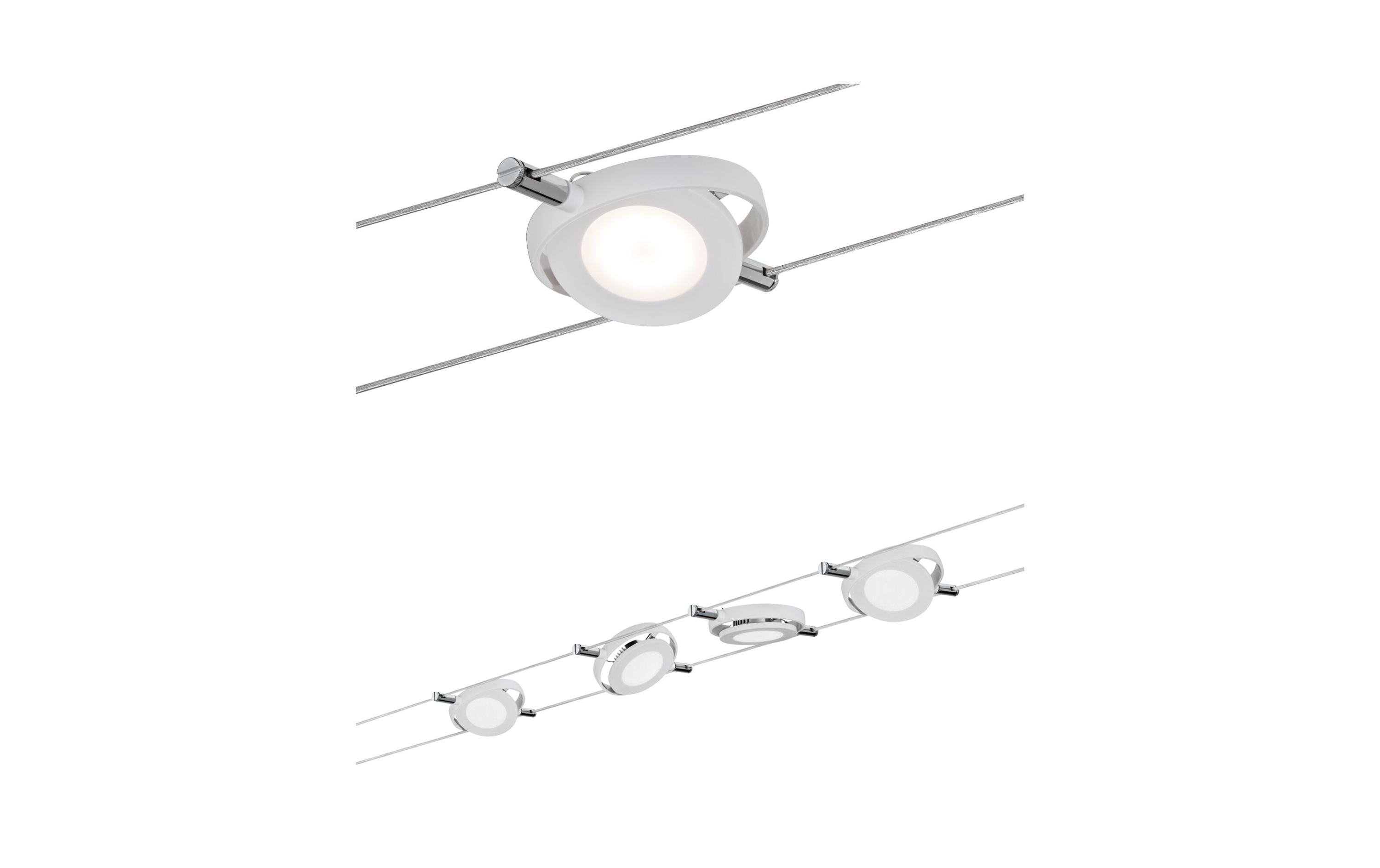 LED Seilsystem RoundMac Basisset 4 x 200 lm<br>Hängeleuchte