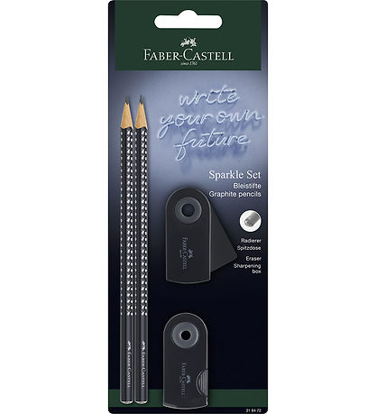 Faber-Castell Bleistiftset - Sparkle - 4 Teile - Schwarz