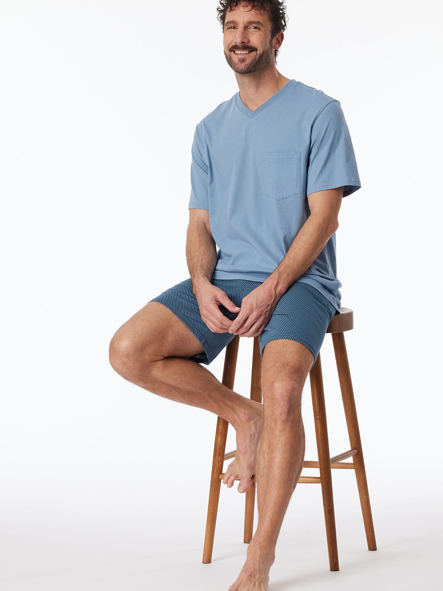Schiesser Herren Pyjama Comfort Essentials 1er-Pack