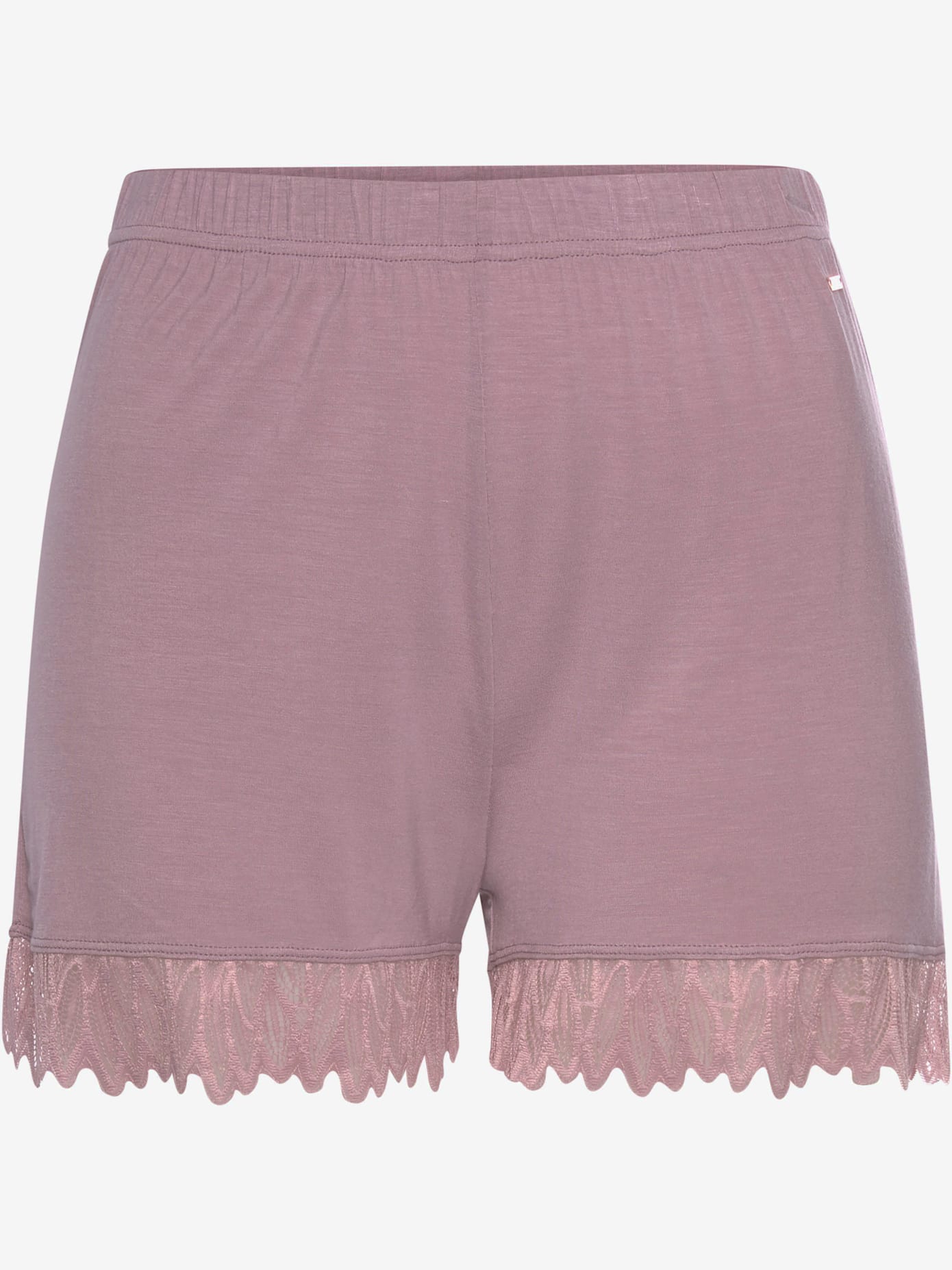 Short de nuit short avec détails en dentelle
