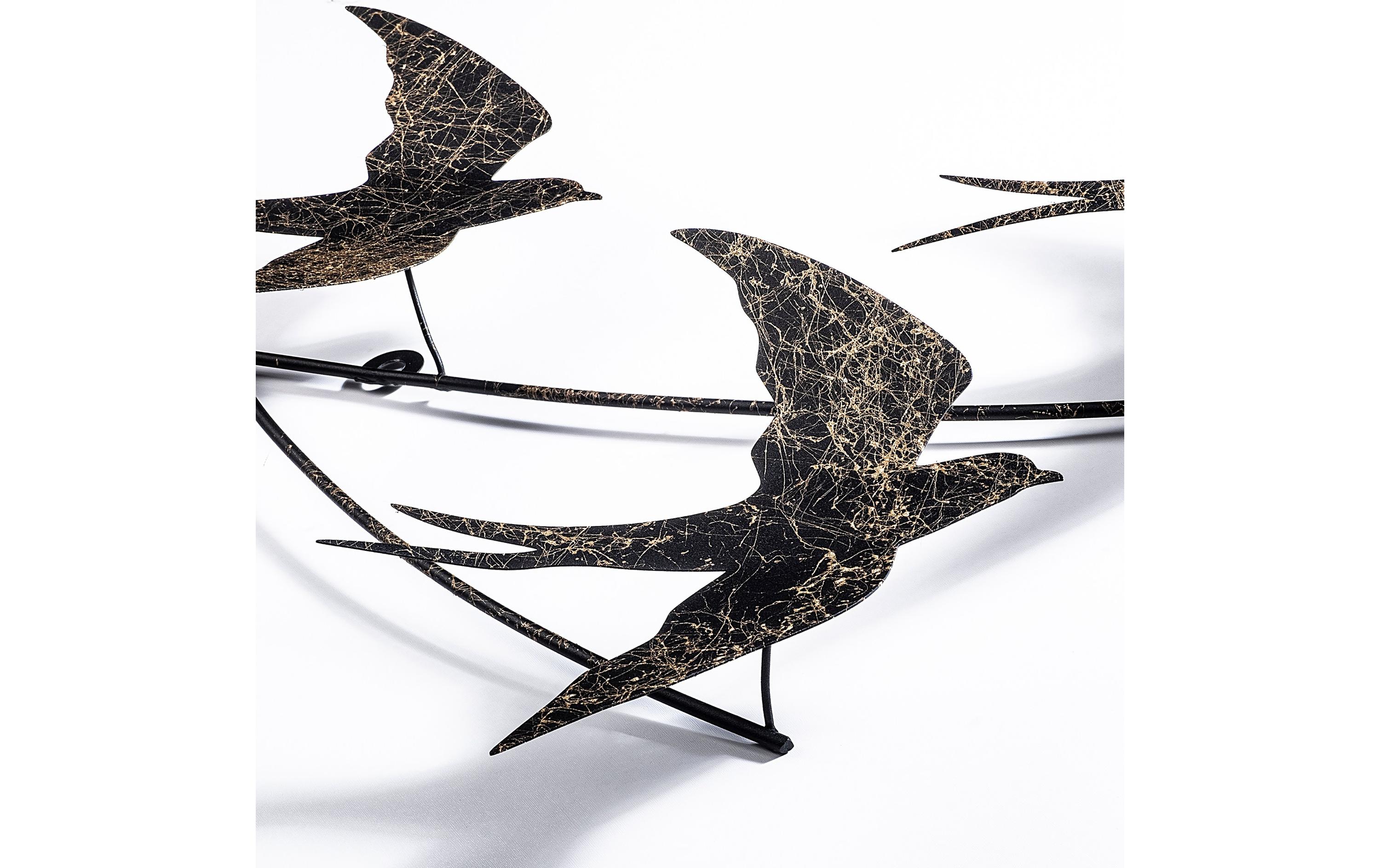 Wanddekoration Wallow 42 x 70 cm, Gold/SchwarzWandgestaltung