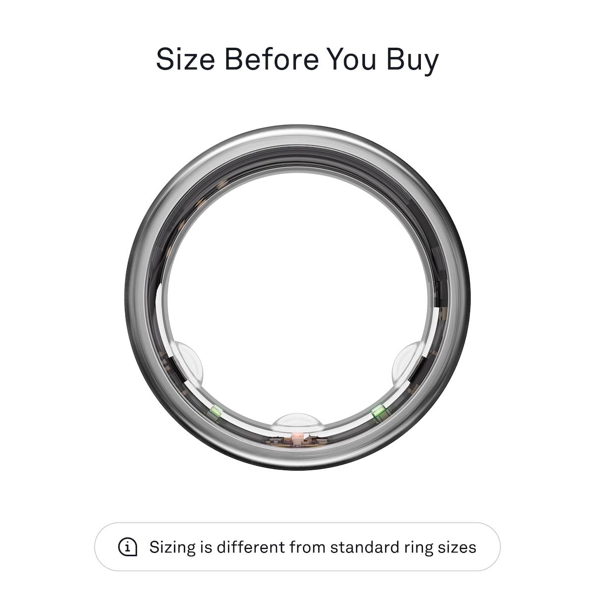 Oura-ring Gen3 Horizon smartring størrelse 11 (titan)