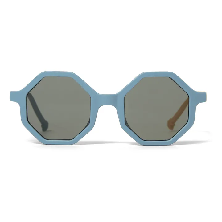 YEYE Lunettes de Soleil Tricolore | Bleu gris