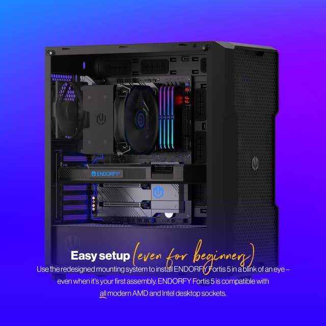 Endorfy Fortis 5 CPU-luftkøler (sort)