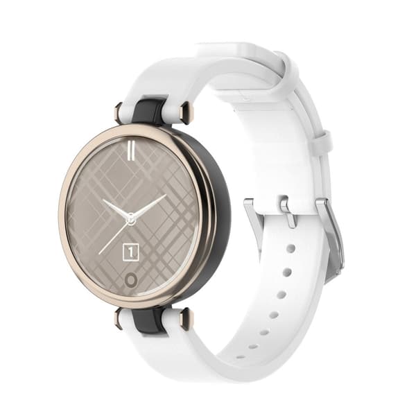 INF Reim i ekte skinn til Garmin Lily, hvit