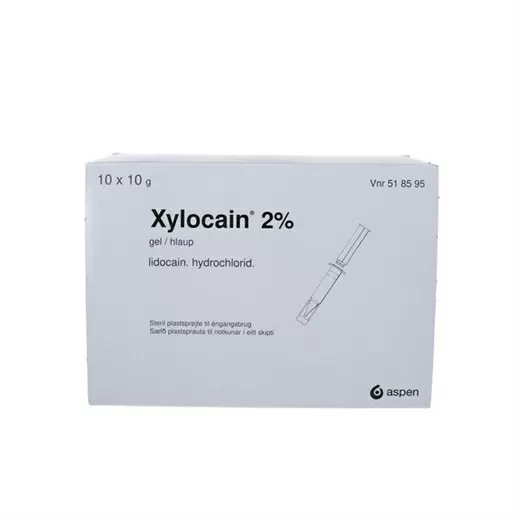 Xylocain gel 2% - 10 sprøjter af 10 g