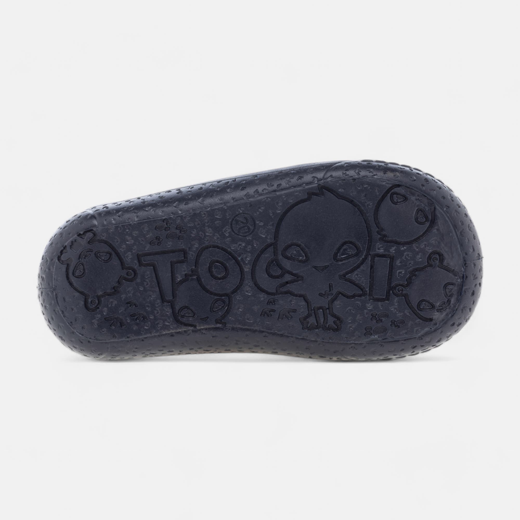 Pantoufles botillons zippés Bébé garçon bleu marine