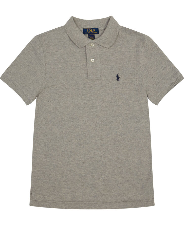 Polo Ralph Lauren Custom Fit Cotton Mesh Polo Grå