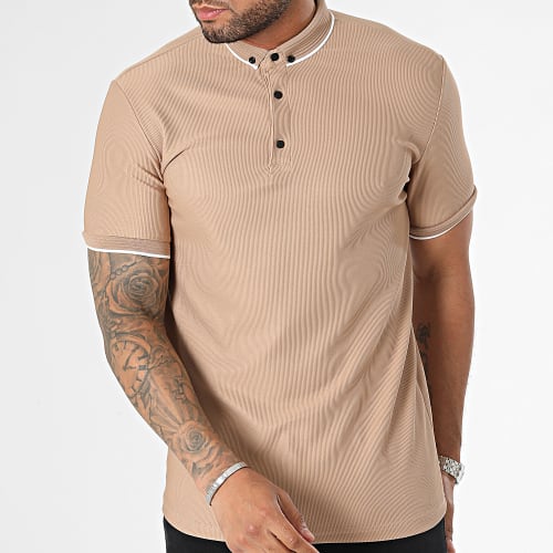 Polo Manches Courtes Camel