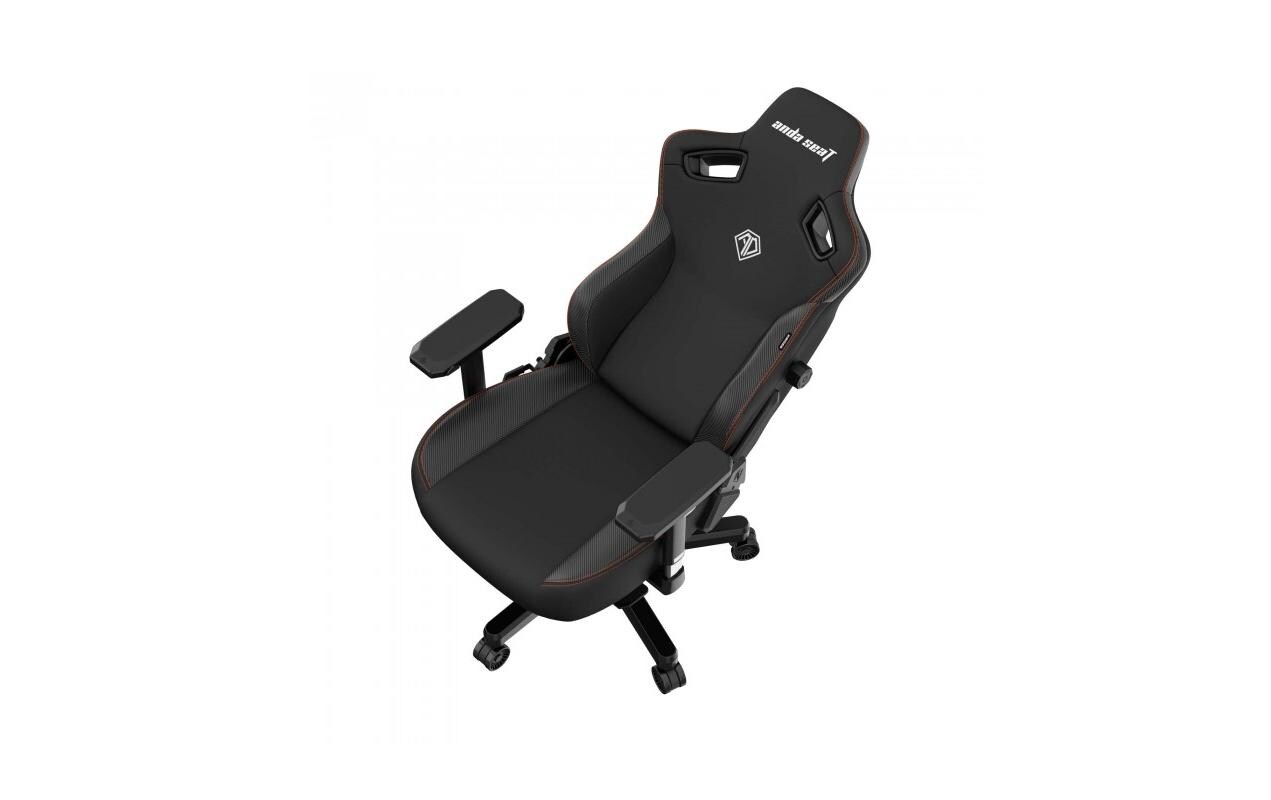 Gaming-Stuhl Kaiser 3 XL Schwarz<br>Gaming-Stuhl aus Kunstleder und mit einer Belastbarkeit von bis zu 180 kg
