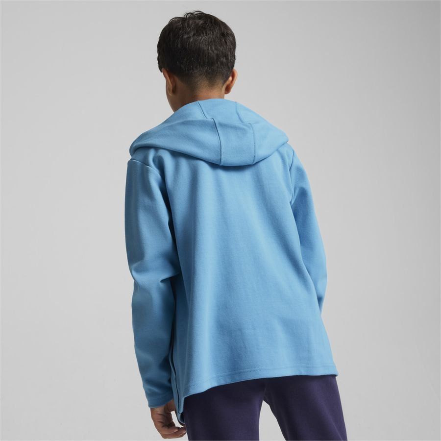 Manchester City Sweat à Capuche Casuals - Magic Blue/Bleu Marine Enfant