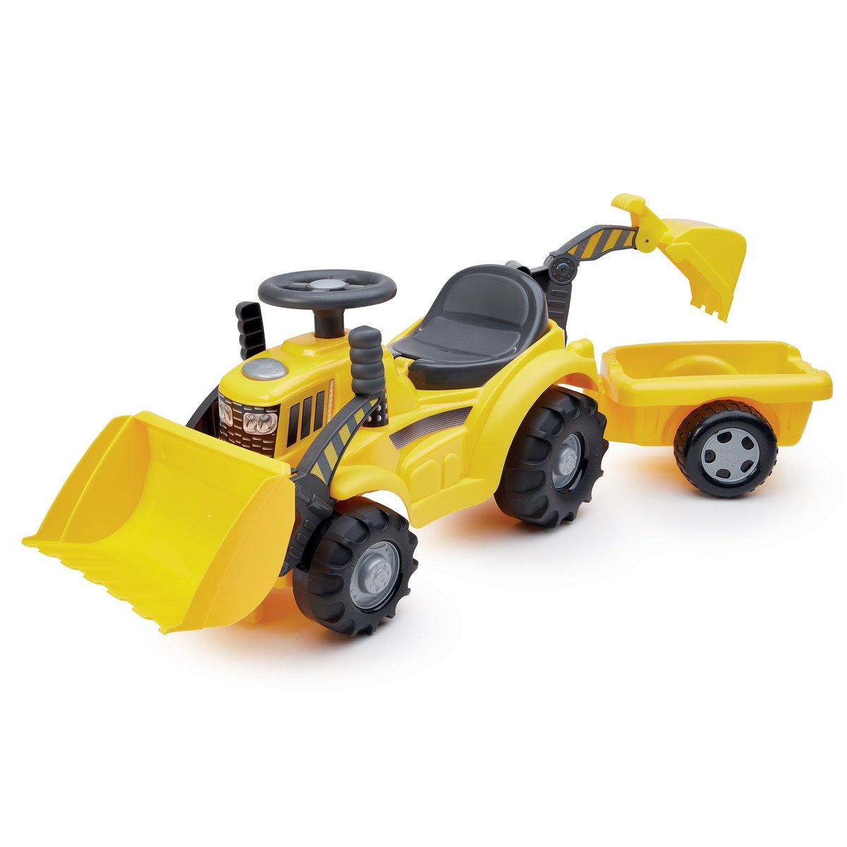 Porteur Tracto pelle avec remorque