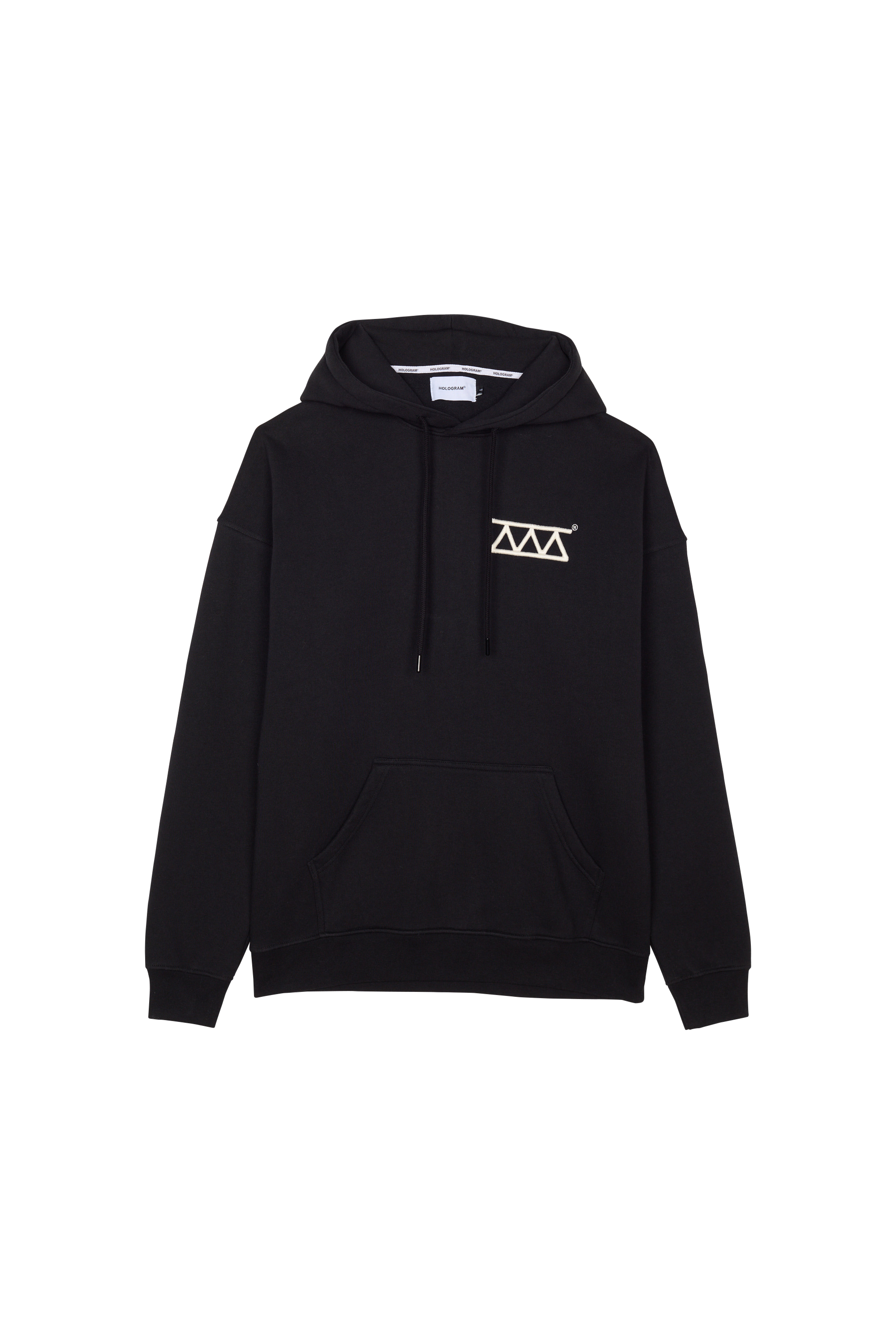 Hologram Hoodie RELIEF BLACK Noir