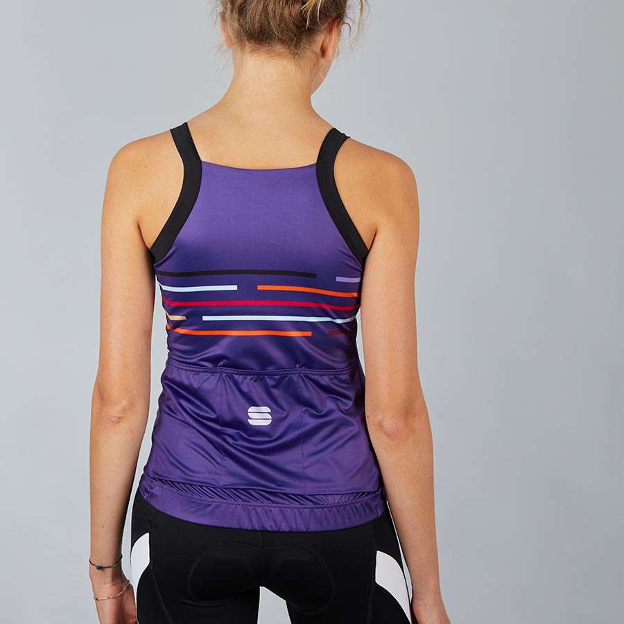 Sportful Velodrome Fietsshirt Zonder Mouwen Paars Dames