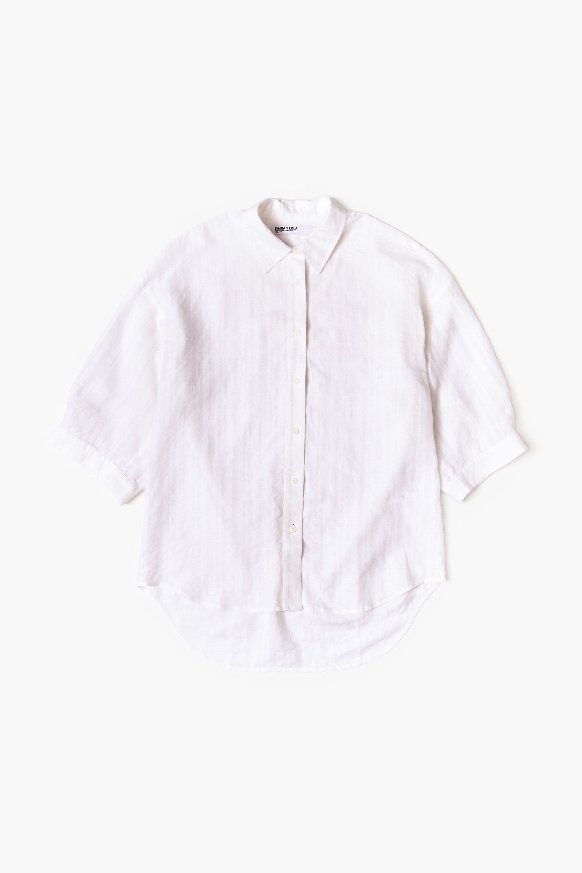 Camisa de linho branca