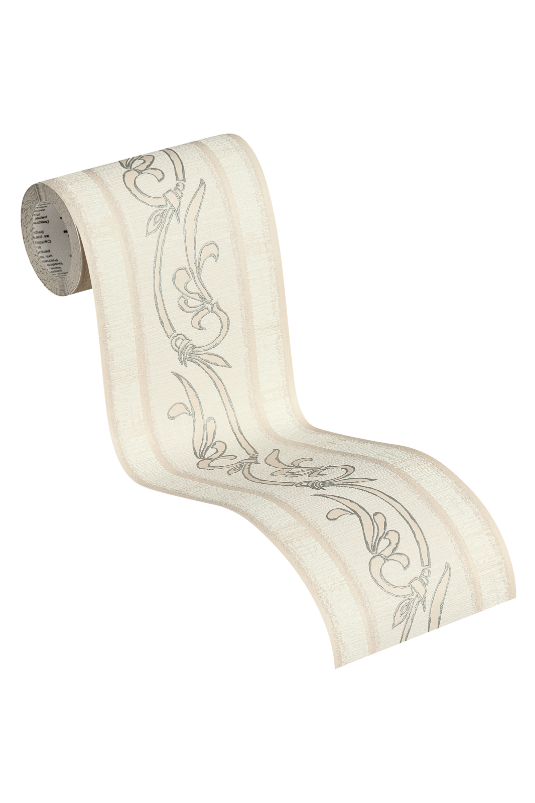 Papier-Borte ONLY BORDERS 10 - beige-silber - 5 Meter
