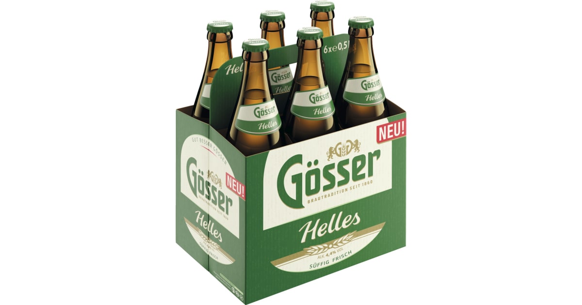 Gösser Helles Tray 6x 0,5 Liter (Mehrweg)