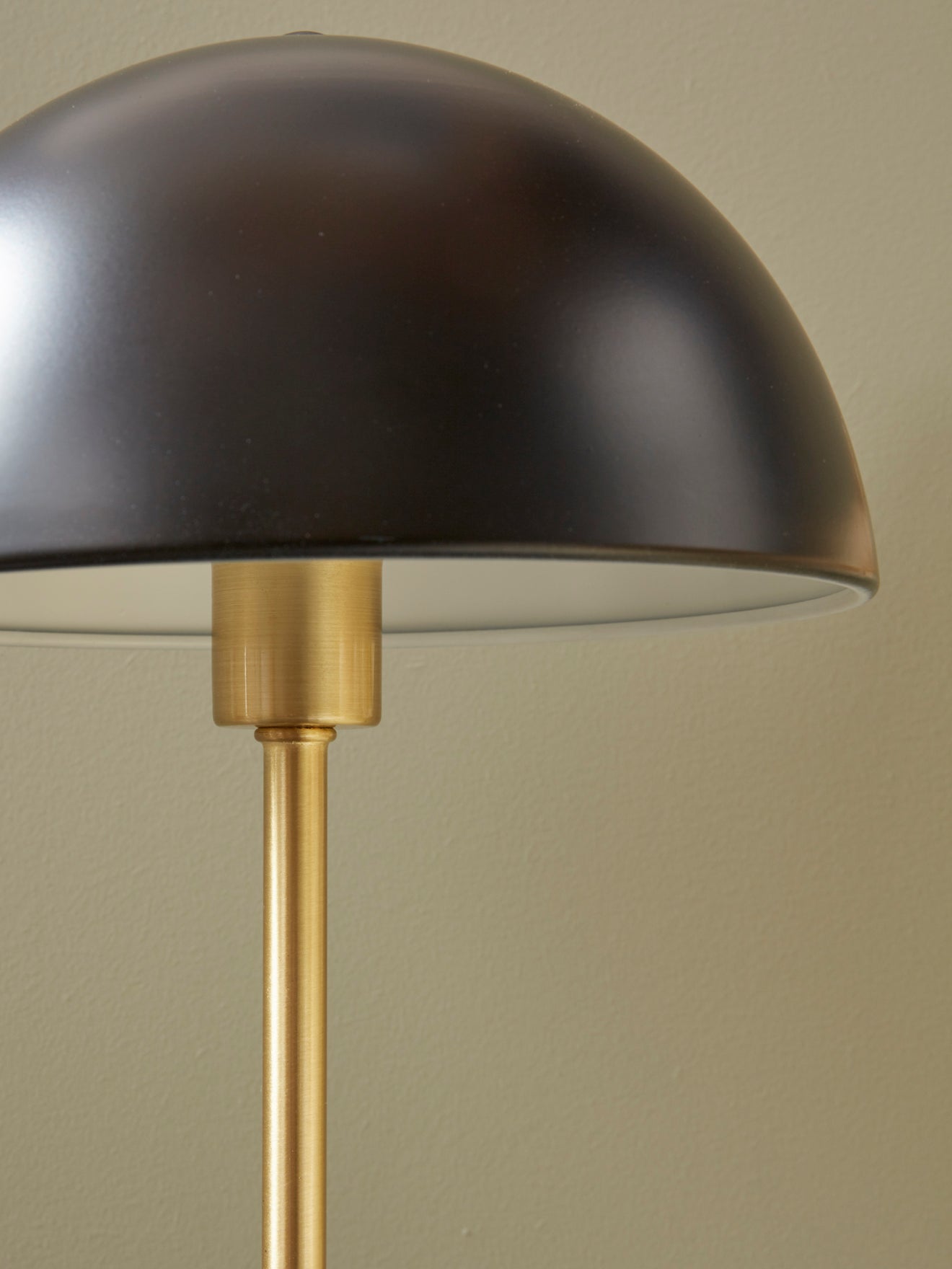 Lampe champignon bicolore en métal