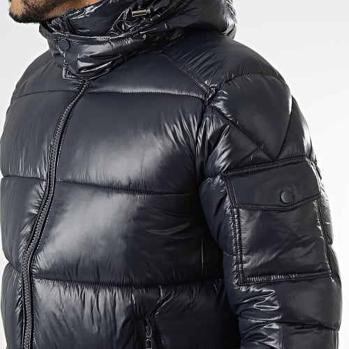 Doudoune Capuche Bleu Marine