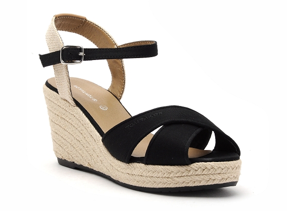 Tom tailor nu pieds talons femme 5390010001 noir