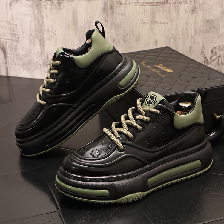 Mr Ozera - Tweekleurige platform sneakers
