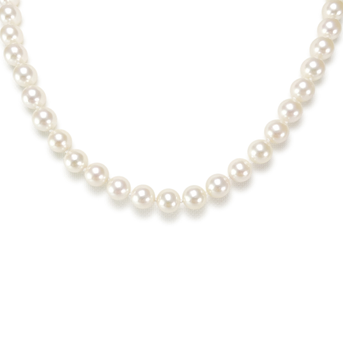 Collier d'occasion or 585 jaune perles de culture du Japon 48 cm